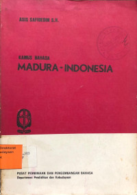 Kamus Bahasa Madura-Indonesia