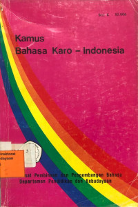 Kamus Bahasa Karo-Indonesia