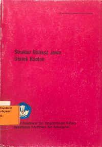 Struktur Bahasa Jawa Dialek Banten