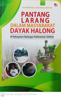 Pantang Larang dalam Masyarakat Dayak Halong di Kabupaten Balangan Kalimantan Selatan