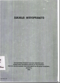 Sukarjo Wiryopranoto