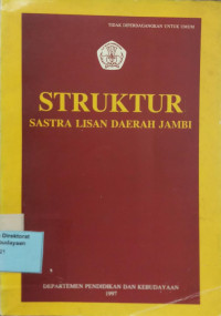 Struktur Sastra Lisan Daerah Jambi