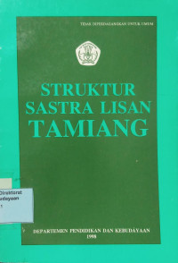 Struktur Sastra Lisan Tamiang
