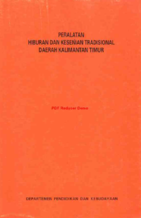 Peralatan Hiburan dan Kesenian Tradisional Daerah Kalimantan Timur