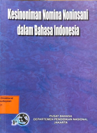 Kesinoniman Nomina Noninsani dalam Bahasa Indonesia