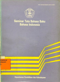 Seminar Tata Bahasa Baku Bahasa Indonesia