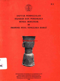 Daftar Peninggalan Sejarah Dan Purbakala Benda Bergerak Di Propinsi Nusa Tenggara Barat