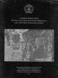 Laporan Pemugaran Peninggalan Sejarah dan Purbakala Sulawesi Selatan