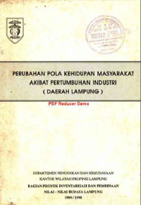 Perubahan Pola Kehidupan Masyarakat Akibat Pertumbuhan Industri ( daerah Lampung )