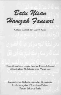 BATU NISAN HAMZAH FANSURI