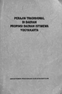 Perajin Tradisional di Daerah Propinsi Daerah Istimewa Yogyakarta