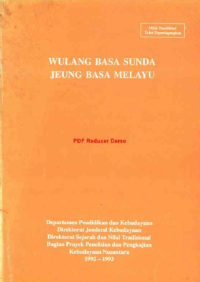 Wulang Basa Sunda Jeung Basa Melayu