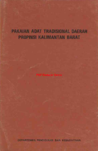 Pakaian Adat Tradisional Daerah Propinsi Kalimantan Barat