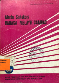 Morfo Sintaksis Bahasa Melayu Sambas