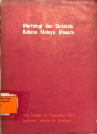 Morfologi dan Sintaksis Bahasa Melayu Manado