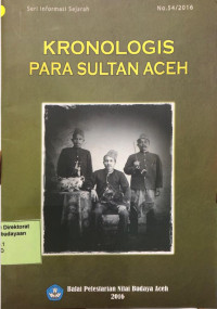 Kronologis Para Sultan Aceh