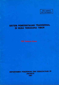 Sistem Pemerintahan Tradisional Di Nusa Tenggara Timur