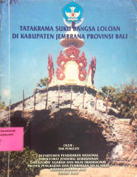 Tatakrama Suku Bangsa Loloan DI Kabupaten Jembrana Provinsi Bali