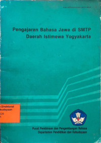 Pengajaran Bahasa Jawa di SMTP Daerah Istimewa Yogyakarta