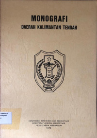 Monografi Daerah Kalimantan Tengah