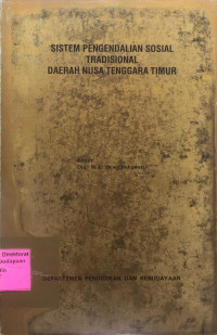 Sistem Pengendalian Sosial Tradisional Daerah Nusa Tenggara Timur