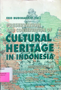 Preservation and Conservation of Cultural Heritage in Indonesia