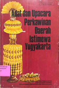 Adat Dan Upacara Perkawinan Daerah Istimewa Yogyakarta