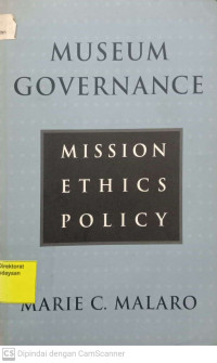 Museum Governance Mission Ethics Policy