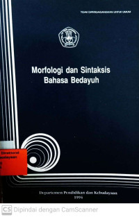 Morfologi dan Sintaksis Bahasa Bedayuh