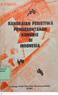 Rangkaian peristiwa pemberontakan komunis di Indonesia