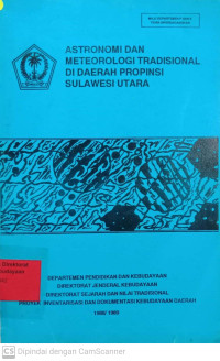 Astronomi dan meteorologi Tradisional di Daerah Propinsi Sulawesi Utara