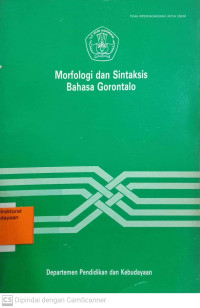 Morfologi Dan Sintaksis Bahasa Gorontalo