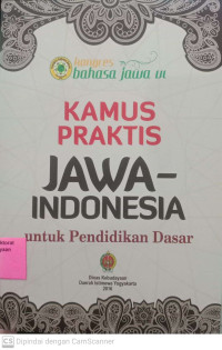 Kamus Praktis Jawa Indonesia Untuk Pendidikan Dasar