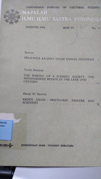 Majalah Ilmu - Ilmu Sastra Indonesia : Djilid VI No. 3
