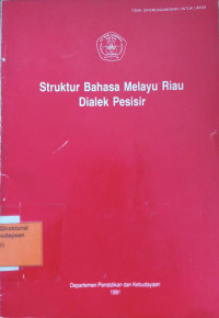 Struktur Bahasa Melayu Riau Dialek Pesisir