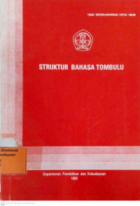Struktur Bahasa Tombulu