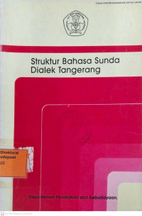 Struktur Bahasa Sunda Dialek Tangerang