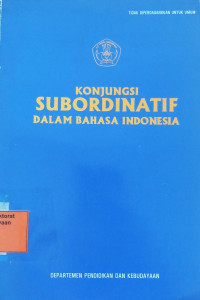 Konjungsi Subordinatif dalam Bahasa Indonesia