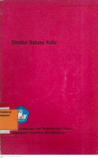 Struktur Bahasa Kubu