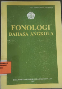 Fonologi Bahasa Angkola
