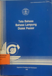 Tata Bahasa Bahasa Lampung Dialek Pesisir