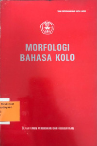 Morfologi Bahasa Kolo