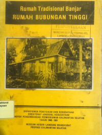 Rumah tradisional Banjar: Rumah bubungan tinggi