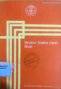 Struktur Sastra Lisan Musi (1989)