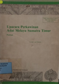 Upacara Perkawinan Adat Melayu Sumatra Timur