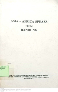 Asia - Africa Speaks from Bandung