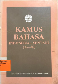 Image of Kamus Bahasa Indonesia-Sentani (A-K)