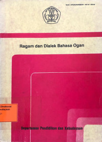 Image of Ragam dan Dialek Bahasa Ogan