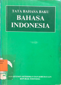 Image of Tata Bahasa Baku Bahasa Indonesia