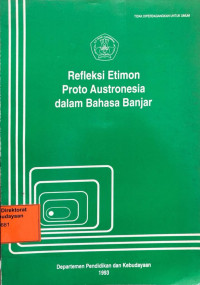 Image of Refleksi Etimon Proto Austronesia dalam Bahasa Banjar
